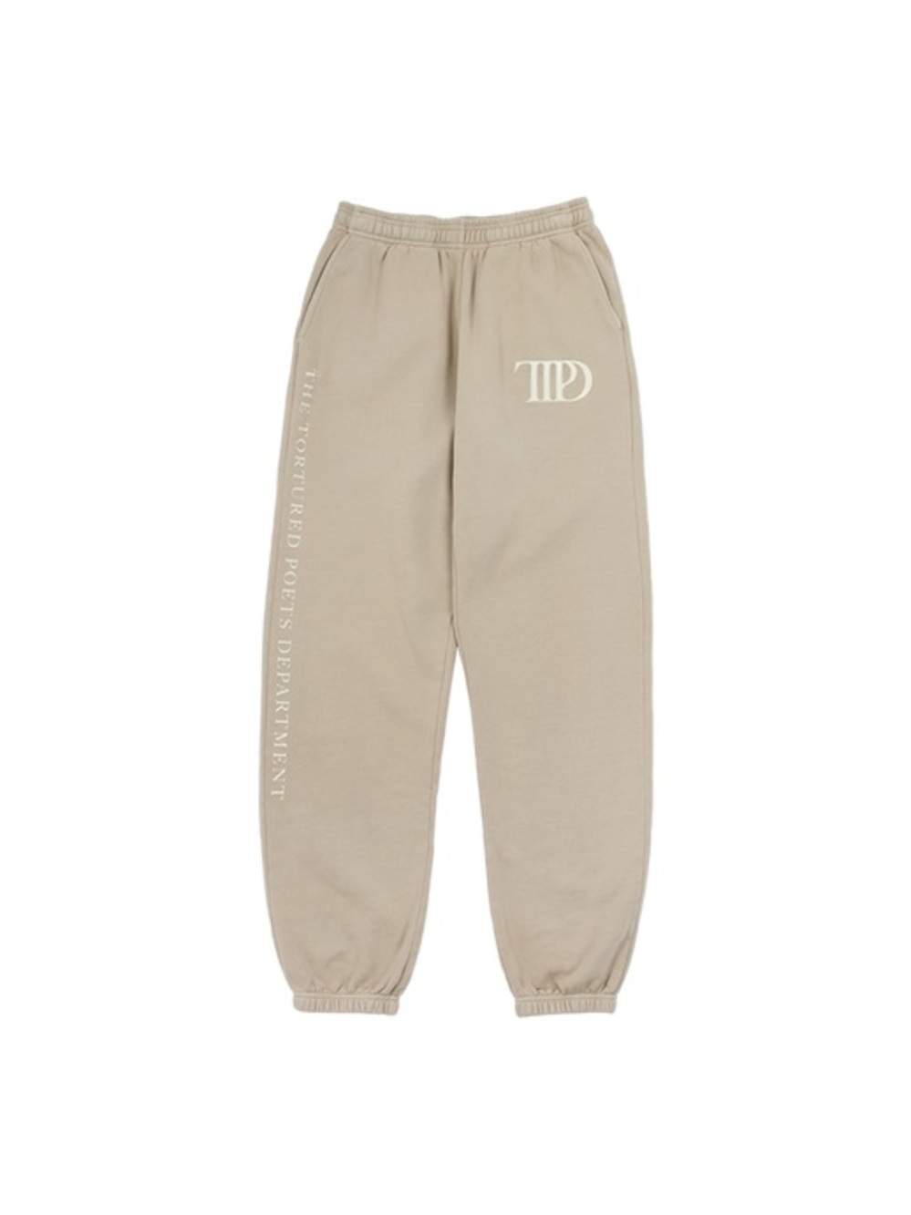 Authentic Taylor Swift THE TORTURED POETS DEPARTMENT BEIGE SWEATPANTS 2XL